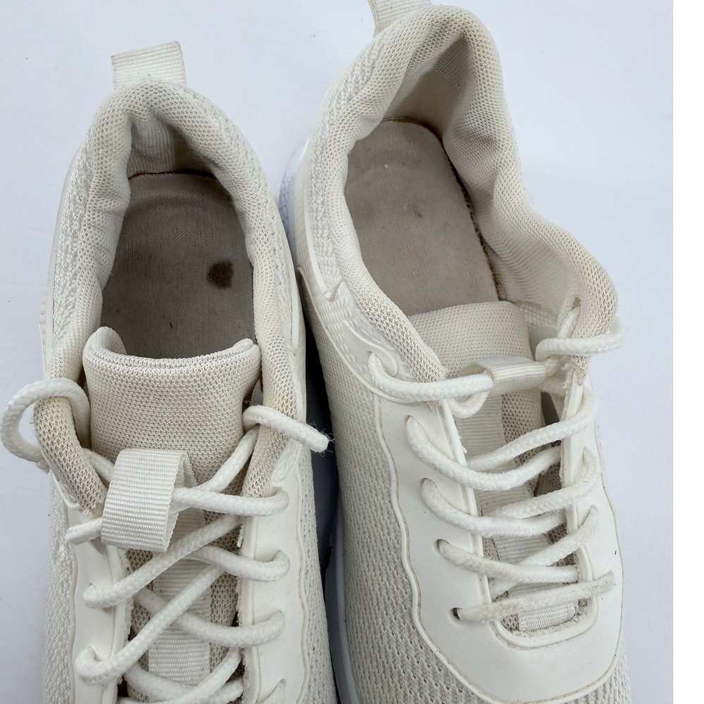 Danskin Praise Sneakers Women 7.5 Cream Vegan Mesh Lace Up Athletic Shoes Gym - Picture 8 of 12